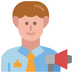 advertiser flat icon