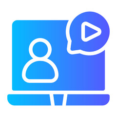 online presentation gradient icon
