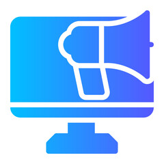 online marketing gradient icon