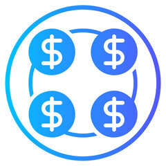 connecting gradient icon