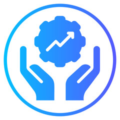 growth gradient icon