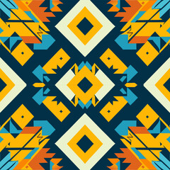 Ethnic boho seamless pattern. Tribal pattern. Folk motif. Textile rapport.