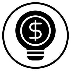 business idea glyph icon