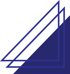 Corner Blue Geometric