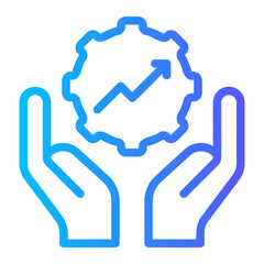 growth gradient icon