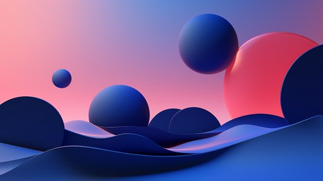 abstract 3d. background hd fluid pink, orange, blue, liquid style, colrs, modern colors