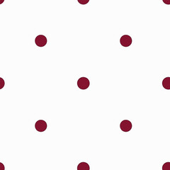 Vector pattern of red peas on a white background
