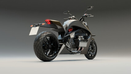 Obraz na płótnie Canvas Concept 5 - 3D Motorcycle concept design