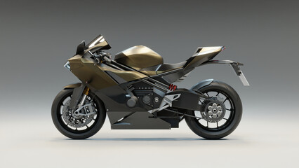 Fototapeta na wymiar Concept 6 - 3D Motorcycle concept design