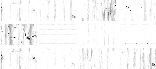 Overlay vintage grunge paper texture. Old damage Dirty grainy and scratches. Set of different distressed black grain texture. Set of Distress overlay vector textures.	