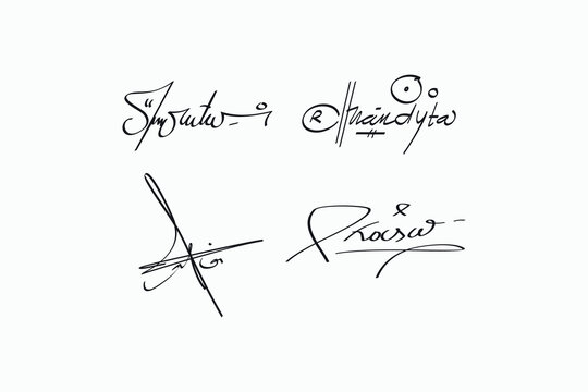 Cool hand drawn doodle signature symbol.