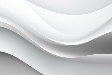 AI generated photo of seamless subtle white glossy soft abstract wavy embossed texture isolated on white color background