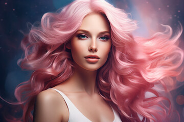 Naklejka premium Generative ai image picture photo collage of joyful pretty lovely lady happy smiling