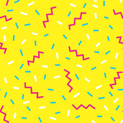 90's graphic pattern Endlessly lined up vector job type