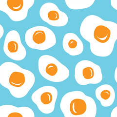 Egg pattern, so cute, lined up endlessly vector job type