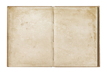 Vintage blank open notebook - 641405685