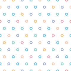 Seamless pastel polka dot pattern creates many kinds of prints. vector job type