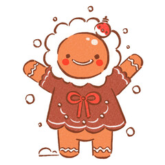 Cute gingerbread cookies for christmas