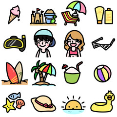 Beach Sea theme icon symbol