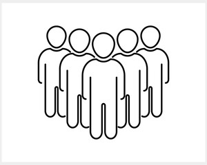 Team Social media marketing icon People network clipart Vector stock illustration EPS 10