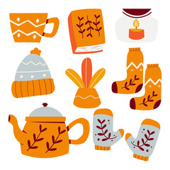 autumn set illustration