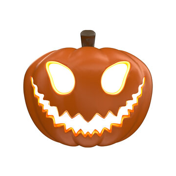 Halloween Pumpkin 3D Render