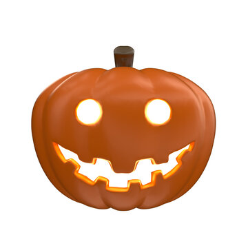 Halloween Pumpkin 3D Render