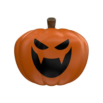 Halloween Pumpkin 3D Render