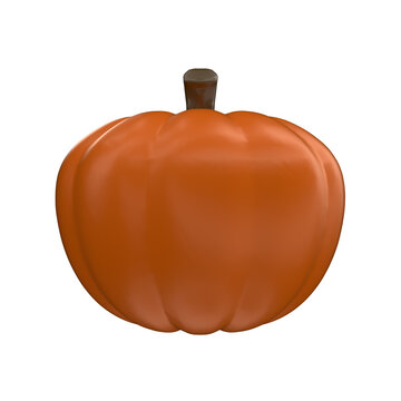 Halloween Pumpkin 3D Render