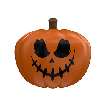 Halloween Pumpkin 3D Render