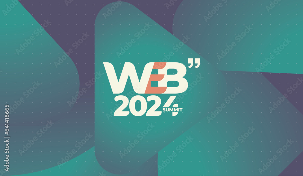 Aufkleber logo graphic design of annual event summit and title made for technology and web - annual convention