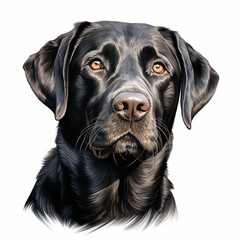 black labrador portrait
