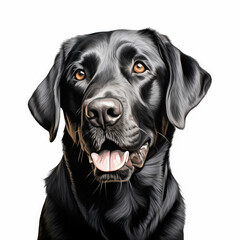 black labrador portrait