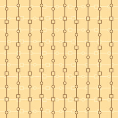 Fototapeta premium Seamless pattern brown yellow pattern abstract vector lines striped vector minimal