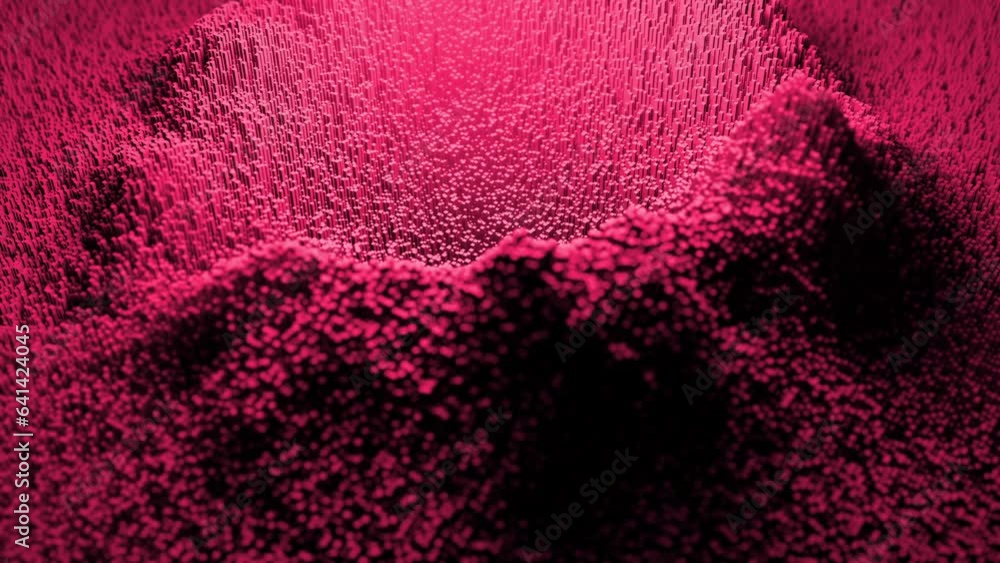 Aufkleber moving circular ripples of sand texture. design. 3d background with moving pulsations on surface of 