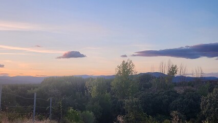 sunrise in the mountains