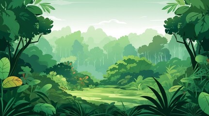 Fototapeta na wymiar natural beautiful green eco background, flat illustration