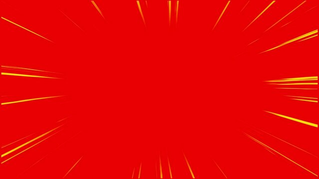 speed effect, yellow speed line on red background