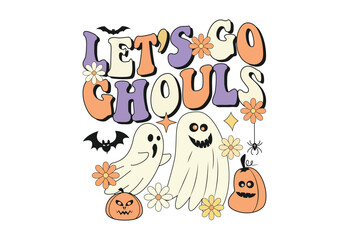 Obraz na płótnie Canvas Hallowen Quote, Spooky Season,Retro Halloween, 