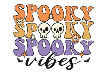 Hallowen Quote, Spooky Season,Retro Halloween, 