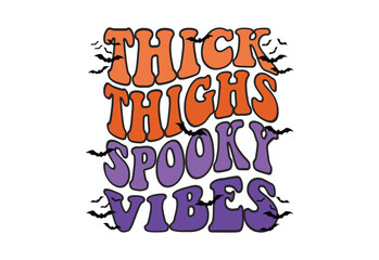 Obraz premium Hallowen Quote, Spooky Season,Retro Halloween, 