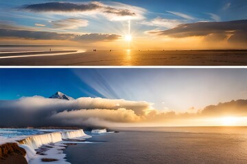 sunrise over the sea