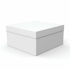 Naklejka premium Package Box Isolated on a White Background. Generative ai
