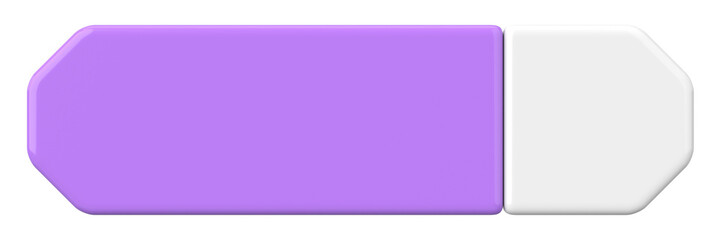 3D button. Empty button. 3D illustration.