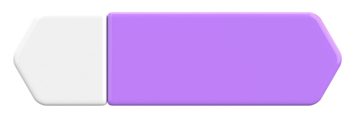 3D button. Empty button. 3D illustration.