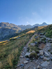 paesaggio alpino presso passo san marco