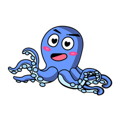 funny octopus cartoon