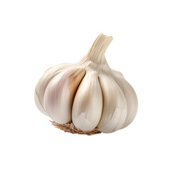 garlic isolated on a transparent background, PNG