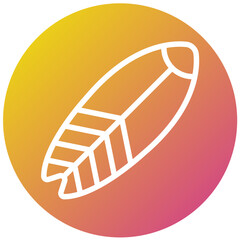 Surf board Vector Icon Design Illustration
