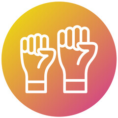 Fototapeta premium Protest Vector Icon Design Illustration